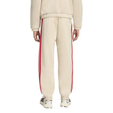 Pantalone Jogger Uomo Adidas Stadium Beige Rosso | NonSoloSport