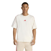 T-Shirt Uomo Adidas Stadium Bianco Rosso | NonSoloSport