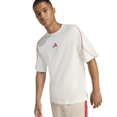 T-Shirt Uomo Adidas Stadium Bianco Rosso | NonSoloSport