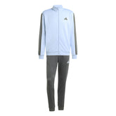 Tuta Uomo Adidas French Terry 3 Stripes Azzurro Grigio | NonSoloSport