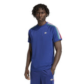 T-Shirt Uomo Adidas Adicolor 3 Stripes Blu | NonSoloSport