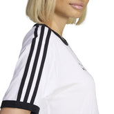 T-Shirt Donna Adidas 3-Stripes Bianco Nero | NonSoloSport