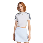 T-Shirt Donna Adidas Teamgeist Baby Bianco Blu | NonSoloSport
