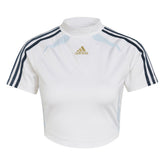 T-Shirt Donna Adidas Teamgeist Baby Bianco Blu | NonSoloSport