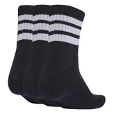 Calze Adidas 3 Stripes Cushioned Sportswear Mid-Cut Nero Bianco | NonSoloSport