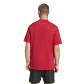 T-Shirt Uomo Adidas Tiro Travel Rosso Nero | NonSoloSport