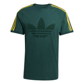 T-Shirt Uomo Adidas Monogram Infill 3 Stripes Verde | NonSoloSport