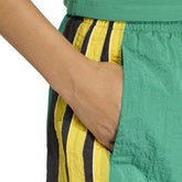 Shorts Donna Adidas Santiago Woven Verde Giallo | NonSoloSport