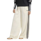 Pantalone Donna Adidas Adicolor Satin Beige Nero | NonSoloSport