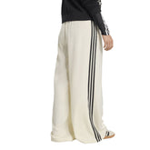 Pantalone Donna Adidas Adicolor Satin Beige Nero | NonSoloSport
