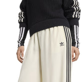 Pantalone Donna Adidas Adicolor Satin Beige Nero | NonSoloSport