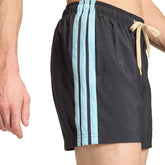 Costume Uomo Adidas 3 Stripes Nero Azzurro | NonSoloSport