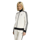 Felpa Donna Adidas Pista Bianco Nero | NonSoloSport