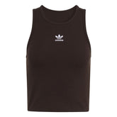 Canotta Donna Adidas Essentials Ribbed Marrone | NonSoloSport