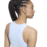 Canotta Donna Adidas Essentials Ribbed Azzurro | NonSoloSport