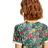 T-Shirt Donna Adidas Originals x Liberty London 3 Stripes Verde Multicolor | NonSoloSport