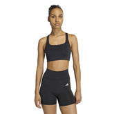 Bra Donna Adidas Optime Workout Medium Support Nero | NonSoloSport