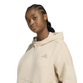 Felpa Donna Adidas Future Icons Small Beige | NonSoloSport