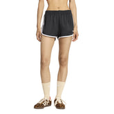 Shorts Donna Adidas 3 Stripes Nero Bianco | NonSoloSport