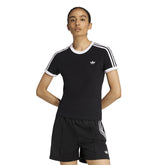 T-Shirt Donna Adidas Adicolor Slim Nero Bianco | NonSoloSport