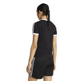T-Shirt Donna Adidas Adicolor Slim Nero Bianco | NonSoloSport