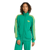 Giacca Donna Adidas Firebird Loose Verde Giallo | NonSoloSport