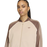 Giacca Donna Adidas SST Loose Beige Marrone | NonSoloSport