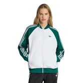 Giacca Donna Adidas SST Loose Bianco Verde | NonSoloSport