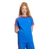 T-Shirt Ragazzo Adidas 3 Stripes Blu Rosso | NonSoloSport