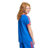 T-Shirt Ragazzo Adidas 3 Stripes Blu Rosso | NonSoloSport