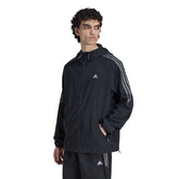 Giacca Uomo Adidas Striped Regular Windrunner Nero | NonSoloSport