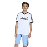 T-Shirt Ragazzo Adidas 3 Stripes Bianco Nero | NonSoloSport
