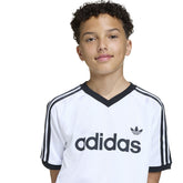 T-Shirt Ragazzo Adidas 3 Stripes Bianco Nero | NonSoloSport
