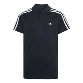 Polo Manica Corta Ragazzo Adidas 3 Stripes Nero | NonSoloSport