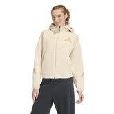 Felpa Donna Adidas Z.N.E. Beige | NonSoloSport