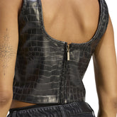 Corsetto Donna Adidas Pleather Nero | NonSoloSport