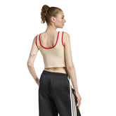 Canotta Donna Adidas Stadium Beige Rosso | NonSoloSport