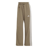 Pantalone Jogger Donna Adidas Essentials 3 Stripes Beige Bianco | NonSoloSport