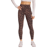Leggings Donna Adidas Optime Power Leopard Marrone | NonSoloSport