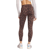 Leggings Donna Adidas Optime Power Leopard Marrone | NonSoloSport