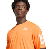 T-Shirt Uomo Adidas Tennis Climacool 3 Stripes Arancione | NonSoloSport