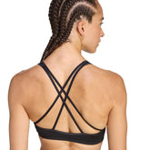 Bra Donna Adidas Workout Essentials Knit Light Support Nero | NonSoloSport