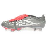 Scarpa da Calcio Uomo Adidas Predator League Fold-Over Tongue Terreni Morbidi Grigio Rosso | NonSoloSport
