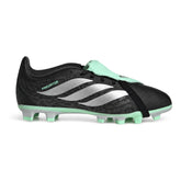 Scarpa da Calcio Ragazzo Adidas Predator Club Fold-Over Tongue Terreni Compatti Multiterreno Nero Verde Menta | NonSoloSport