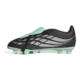 Scarpa da Calcio Ragazzo Adidas Predator Club Fold-Over Tongue Terreni Compatti Multiterreno Nero Verde Menta | NonSoloSport
