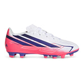 Scarpa da Calcio Ragazzo Adidas F50 Hyperfast Club Terreni Compatti Multi Terreno Bianco Viola Rosso | NonSoloSport