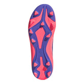 Scarpa da Calcio Ragazzo Adidas F50 Hyperfast Club Terreni Compatti Multi Terreno Bianco Viola Rosso | NonSoloSport