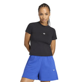 T-Shirt Donna Adidas Slim Essentials Nero | NonSoloSport