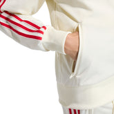 Giacca Donna Adidas Track Firebird Loose Beige Rosso | NonSoloSport