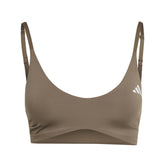 Bra Donna Adidas Optime Essentials Light Support Beige | NonSoloSport